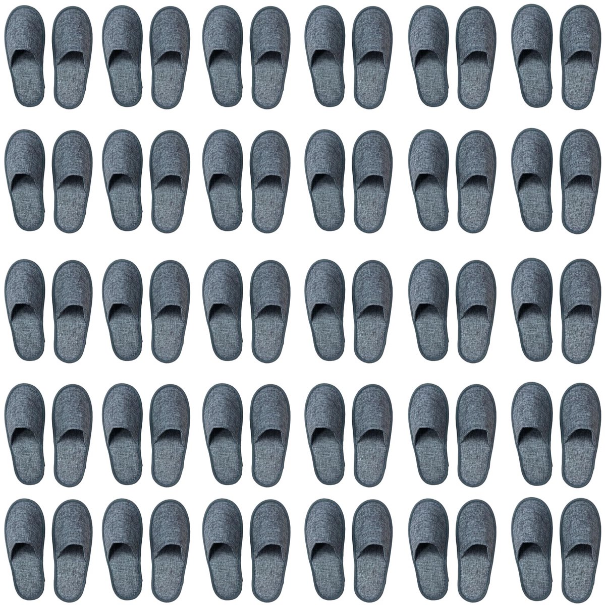 Tissting 30 paar wegwerppantoffels, wit, draagbaar, uniseks, antislip, voor hotel, spa, reizen, zakenreizen - ShopVlot