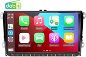 ESSGOO DAB+ Volkswagen CarPlay scherm - met Apple Carplay & Android auto (Draadloos) - Plug&Play - voor Volkswagen, Skoda & Seat - Golf, Polo, Tiguan, Touran,...-9inch Touchscreen scherm - Bluetooth - Usb
