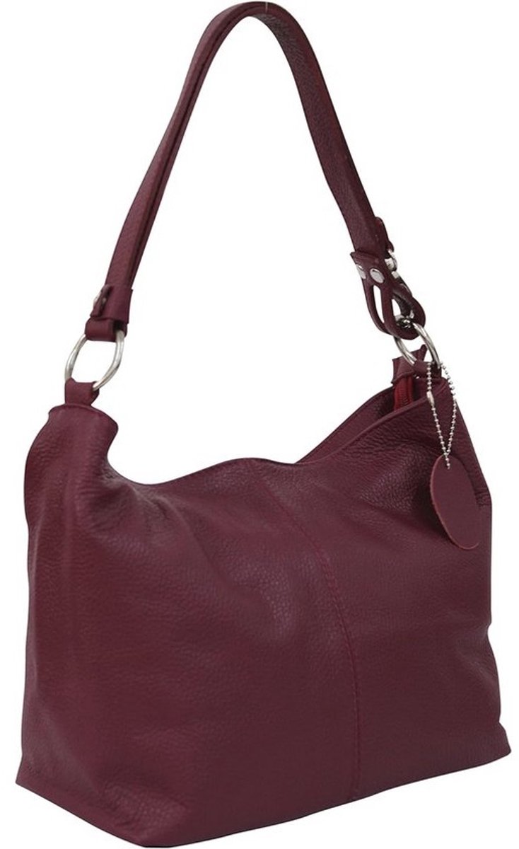 Italiaanse leren handtas voor dames - Schoudertas, Hobo Tas