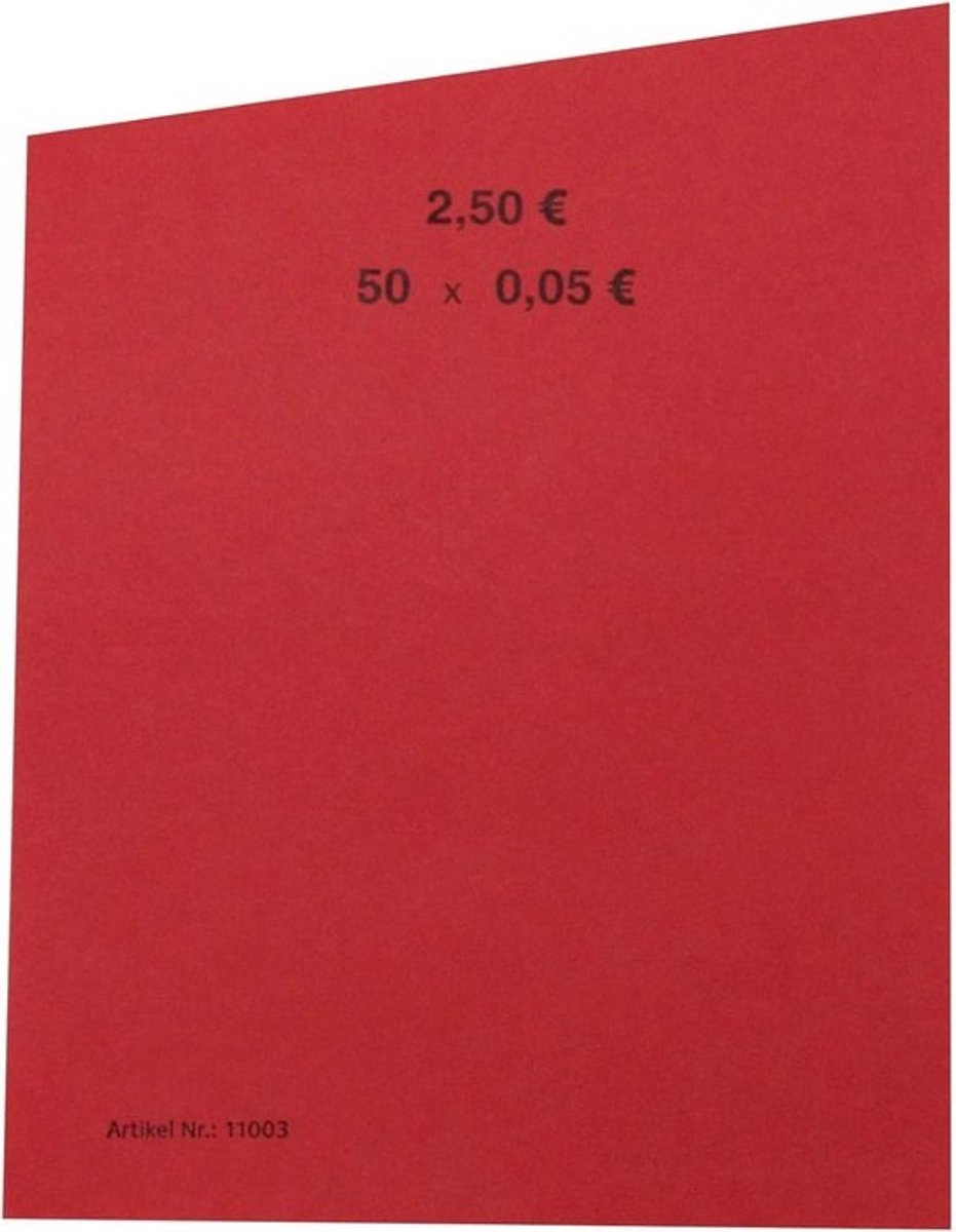 EURO munten handrolpapier 5 cent - 100 stuks