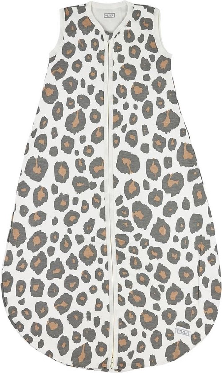 Jersey Slaapzak 110 cm Neutraal Panter Print | Comfortabel
