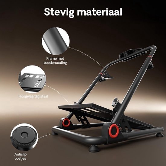 Inklapbare Stuurwiel Standaard voor Racesimulator - Universele Houder voor Stuur, Pedaal en Pook — afbeelding 2