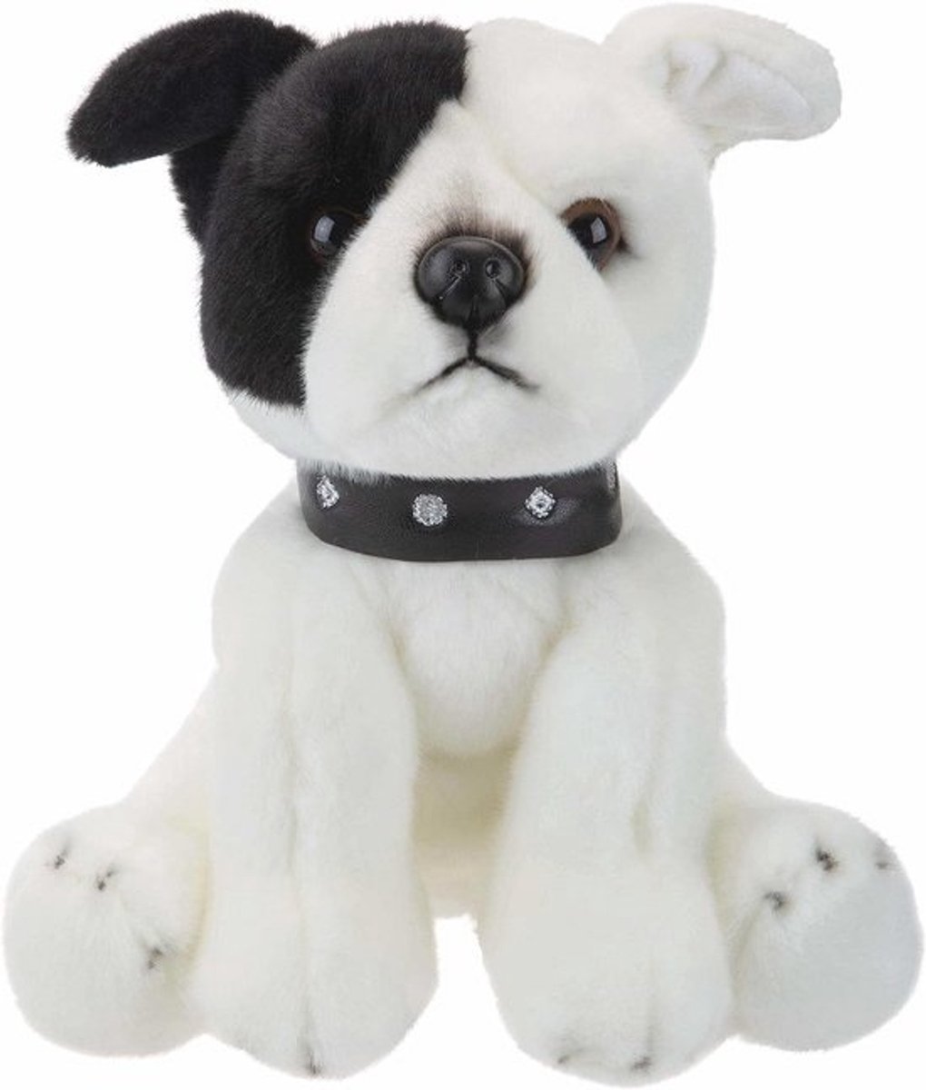 Pluchen Staffordshire Bull Terriër Hond Knuffel 30cm - Super Zachte Luxe Levensechte Teddy