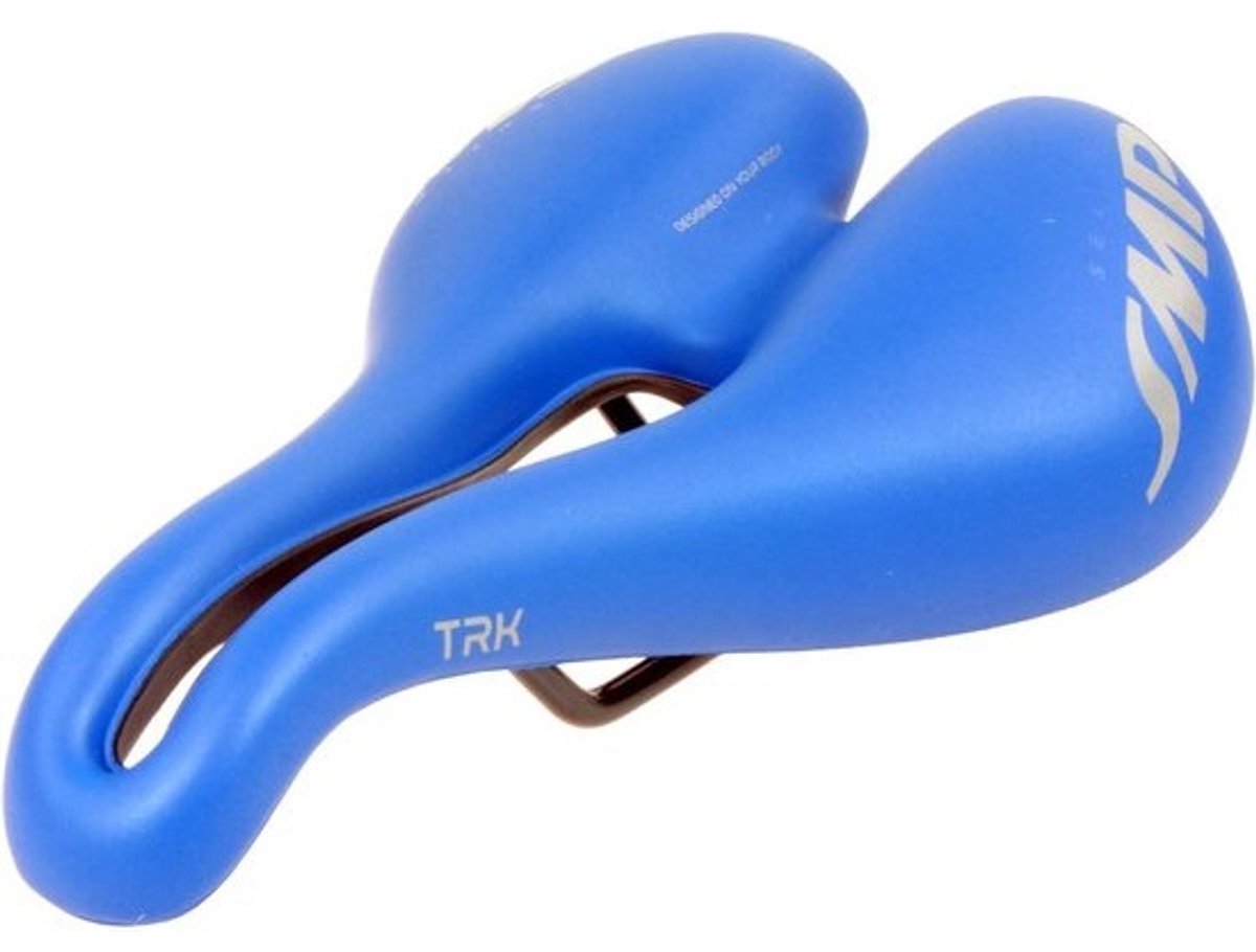Dames Fietszadel Comfortabel Blauw voor Trekking en Tourfietsen
