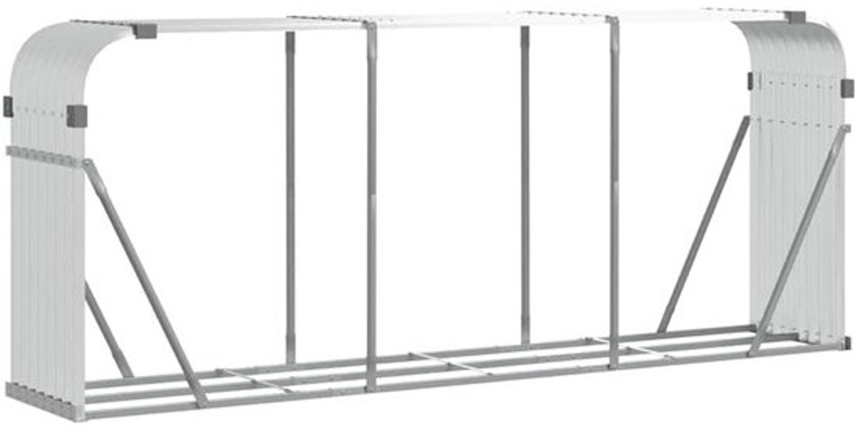 Houtopslag voor Buiten met Verzinkt Staal - Bestendig en Sterk