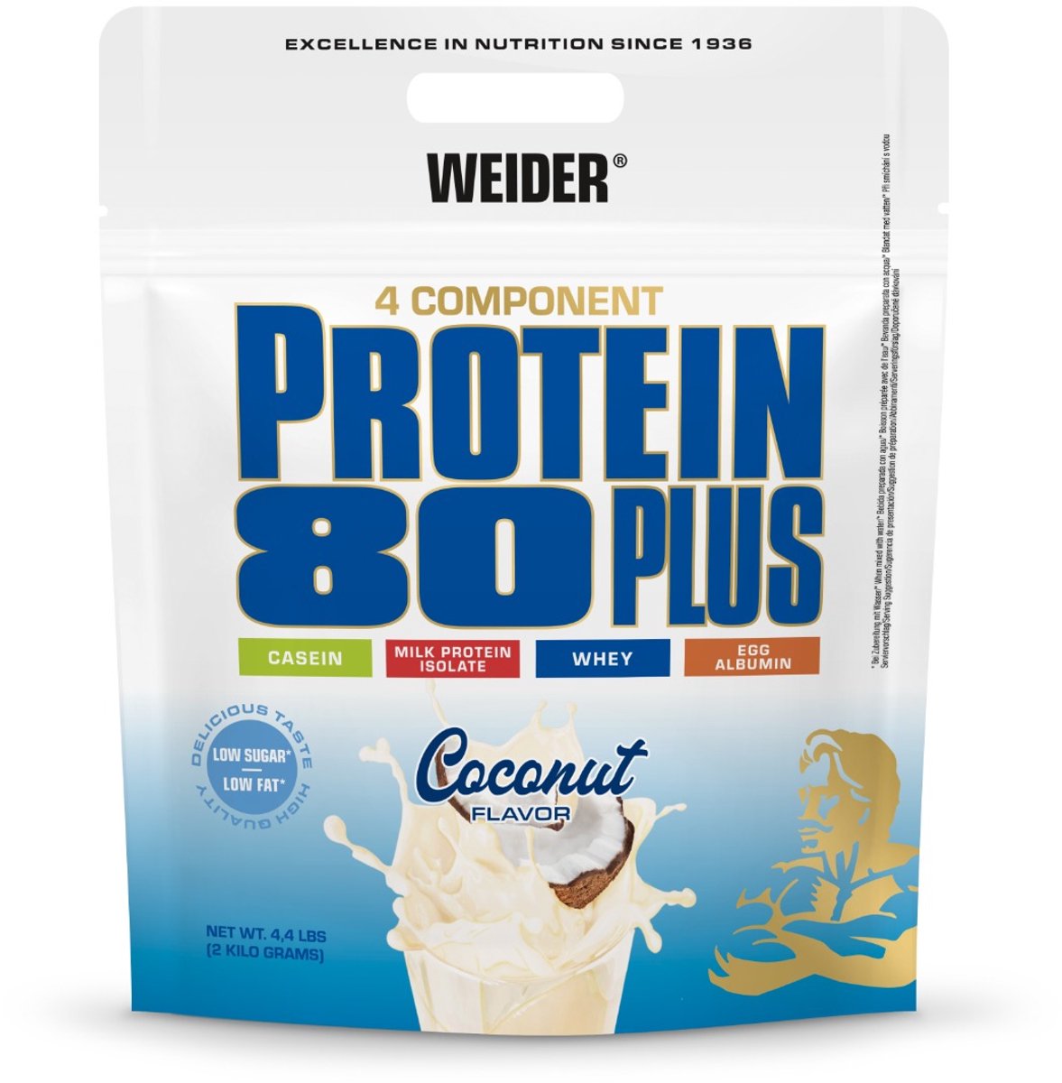 Weider 80 Plus Eiwit 2000 g kokosnoot