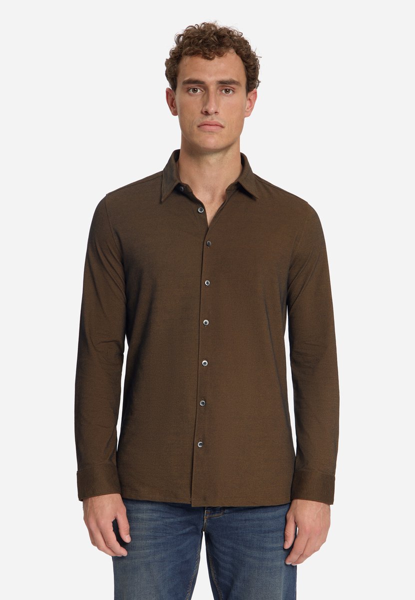 No Excess No Excess Overhemd Shirt Twill Jersey Caramel (33410881 - 048)