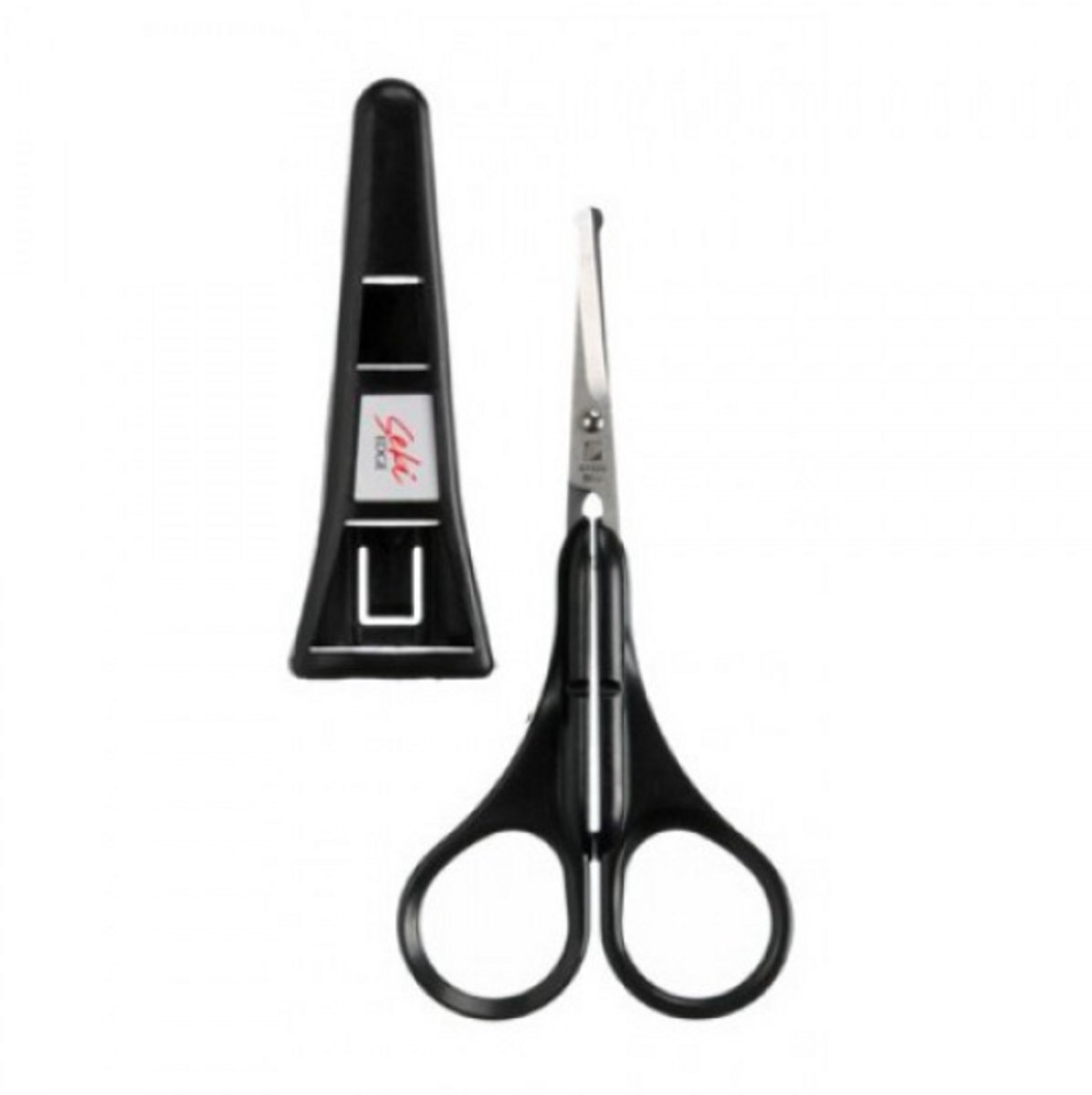 Seki Edge SS-901 Neushaarschaar – Knipt Neushaar Zonder Trekken – Afgeronde Punten – Handgeslepen Japans RVS – Met Beschermhoes