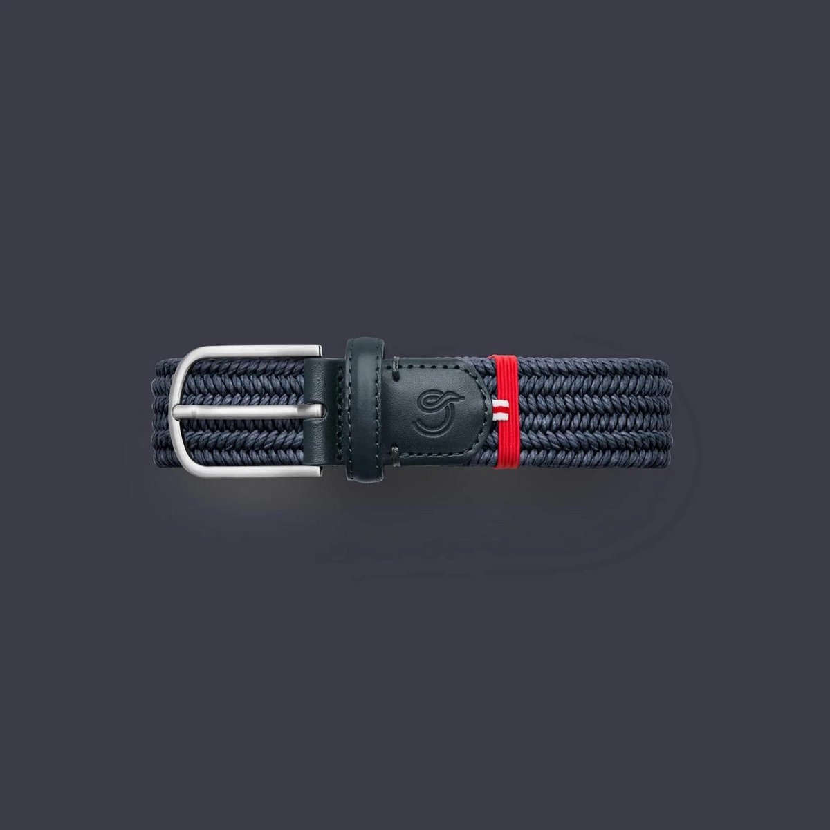LA BOUCLE BROEKSRIEM - Puglia WAXED COTTON Dark blue