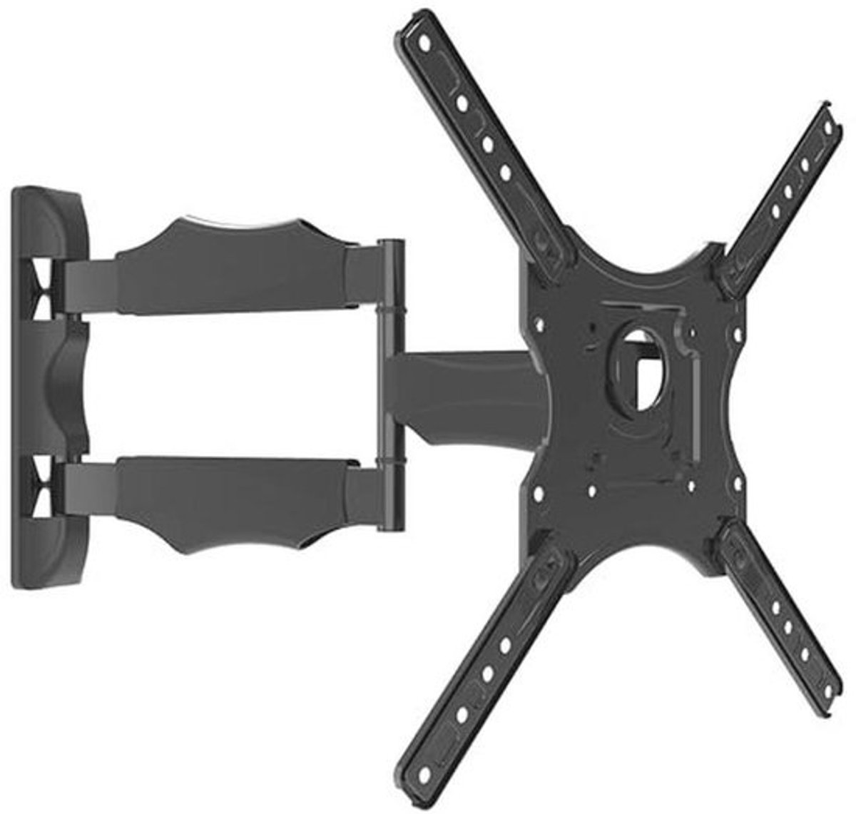 NANOOK TURN M Swivel TV Wall Mount for 32-55 Inch TVs | Tiltable | Wall Mount for LCD, LED, QLED and OLED TVs | Universal Compatibility | VESA 100x100 to 400x400 | Black