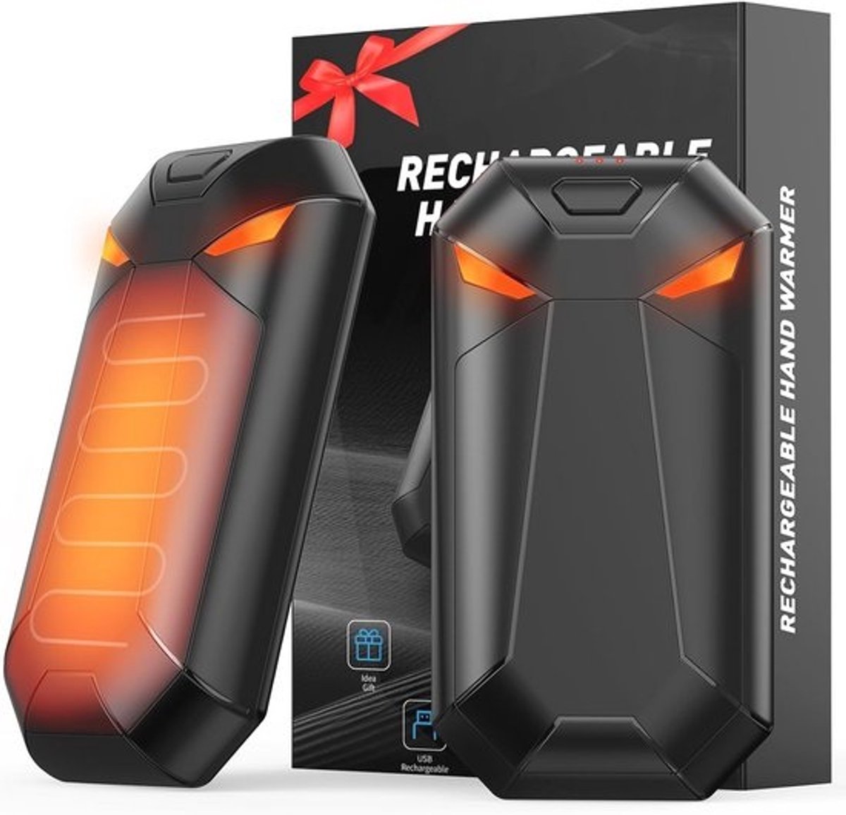 Oplaadbare Elektrische Handwarmers - Set van 2 - Draagbare Handwarmer met 6000 mAh - Ideaal Wintercadeau