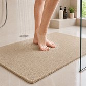 BOTC Douchemat Antislip - Douchemat Antislip voor Douche - 60x40CM - Antislipmat Douche - Beige