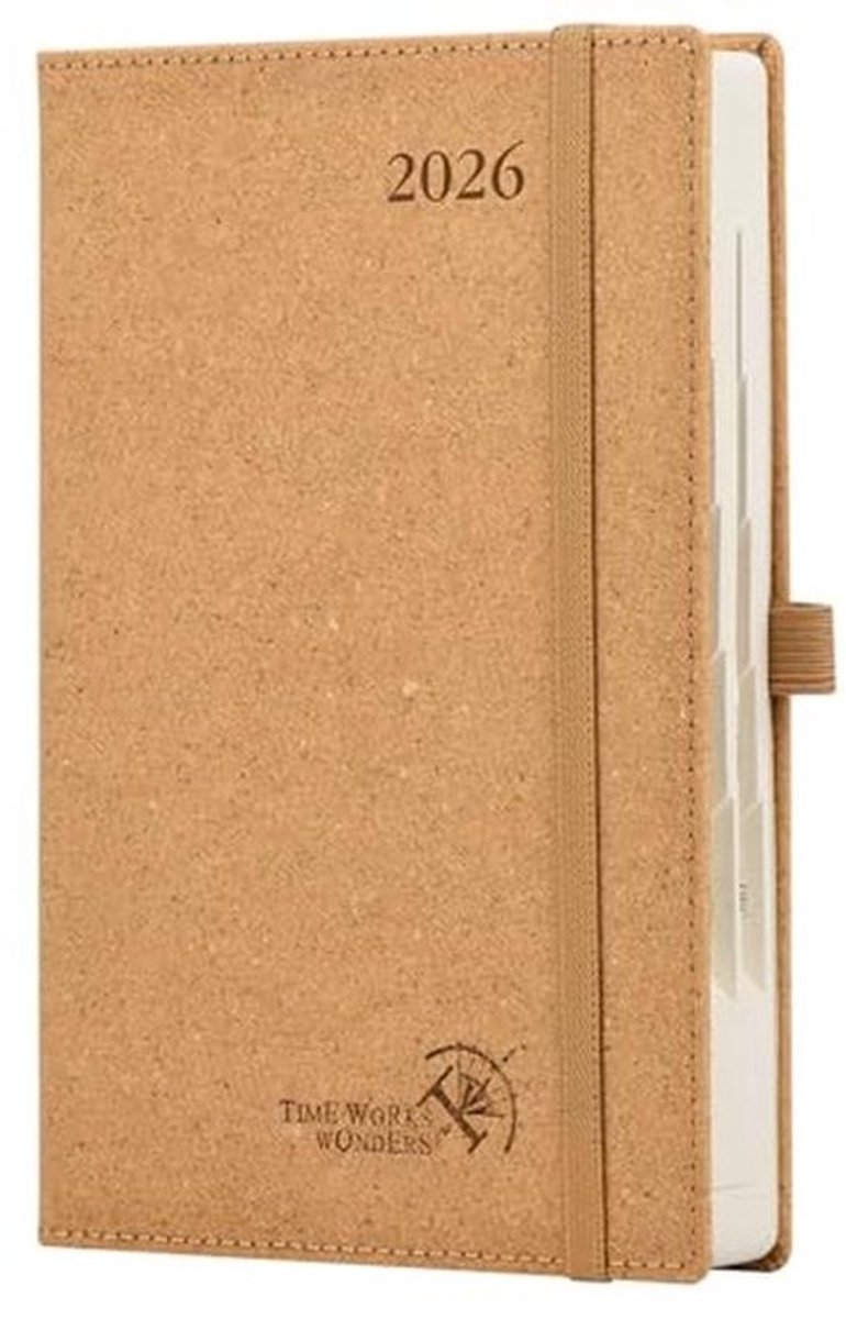 Dagelijkse Planner 2026 A5 - 12 Maanden Agenda van Januari tot December, 1 Dag per Pagina, Hardcover, 80 GSM FSC® Papier