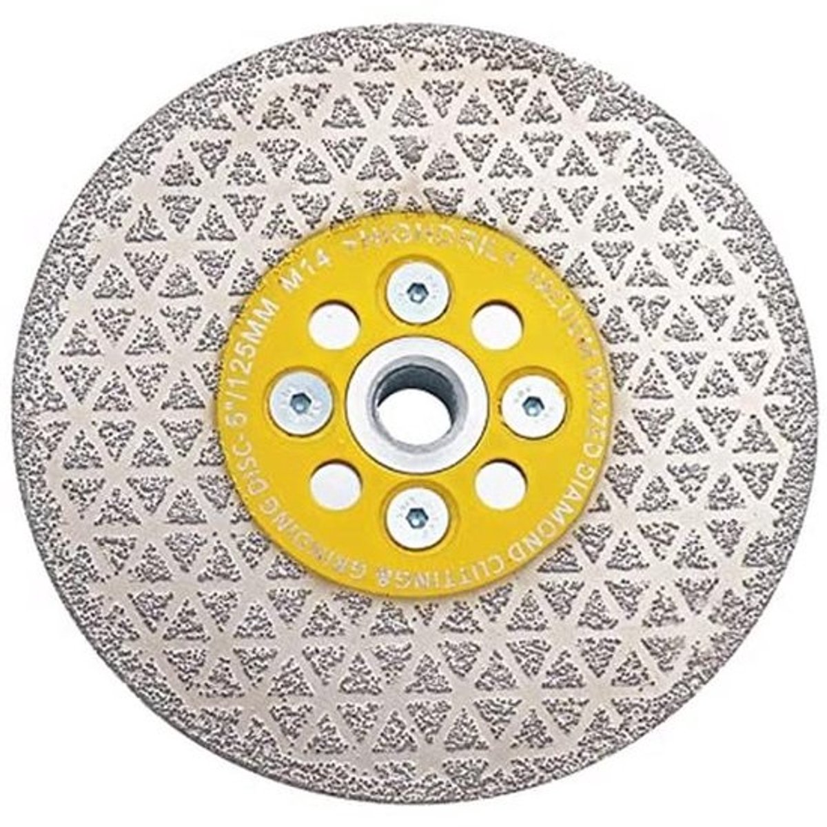 Diamant doorslijpschijf 125 mm voor snijden en slijpen van graniet, marmer en natuursteen