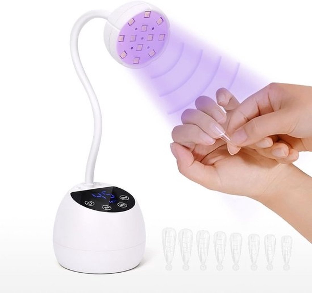 Mini UV nagellamp 36 W met flexibele arm en automatische sensor