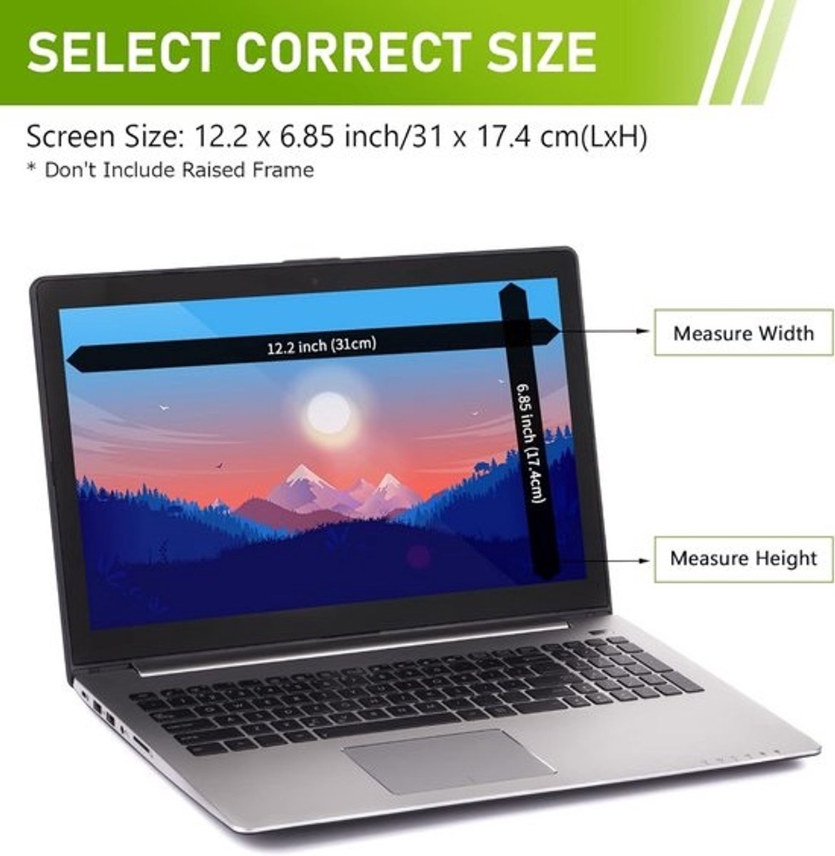 Privacyfilter 14 Inch Laptop Scherm met Anti-Blauw Licht en Anti-Verblinding