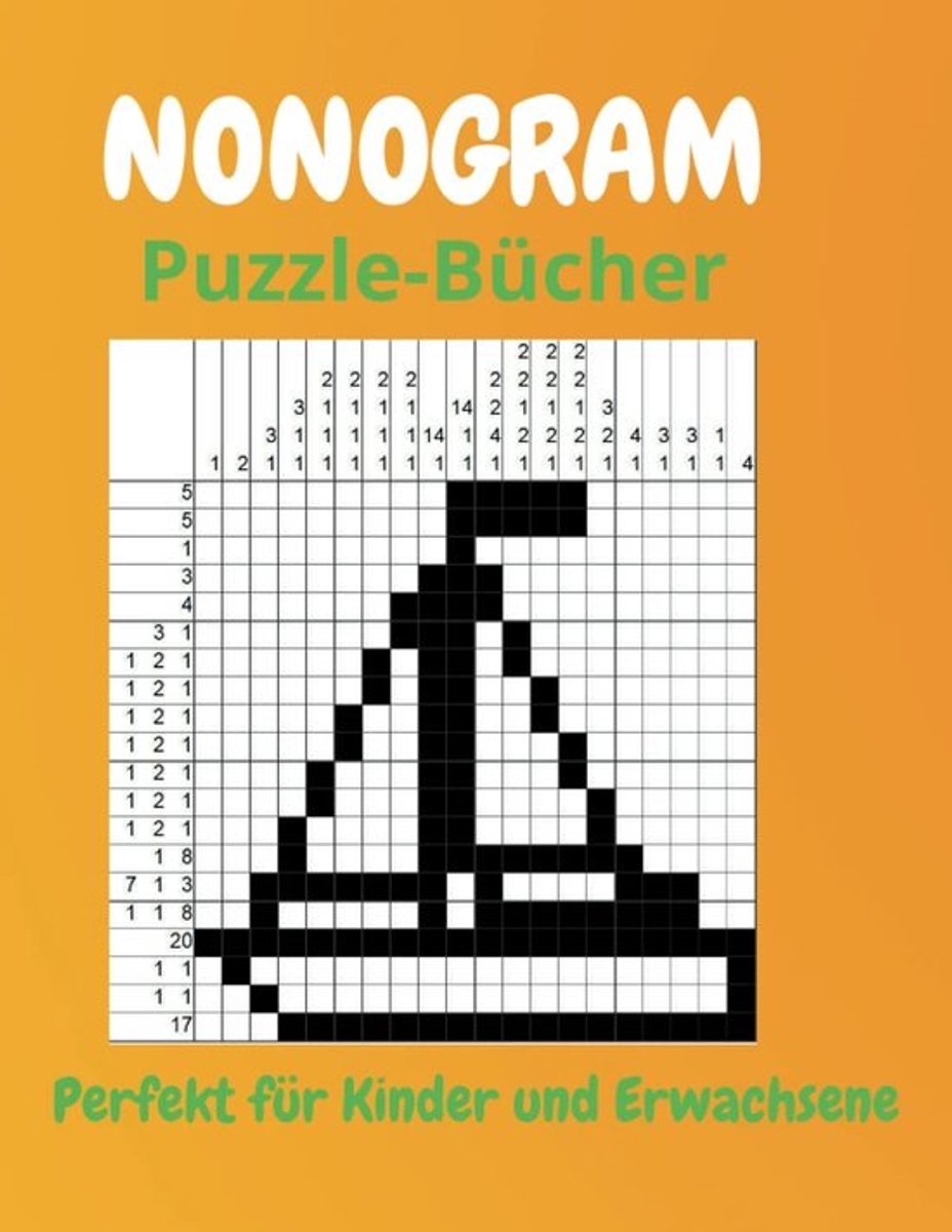 Nonogram Puzzelboek - Logische Puzzels met Oplossingen voor Kinderen en Volwassenen
