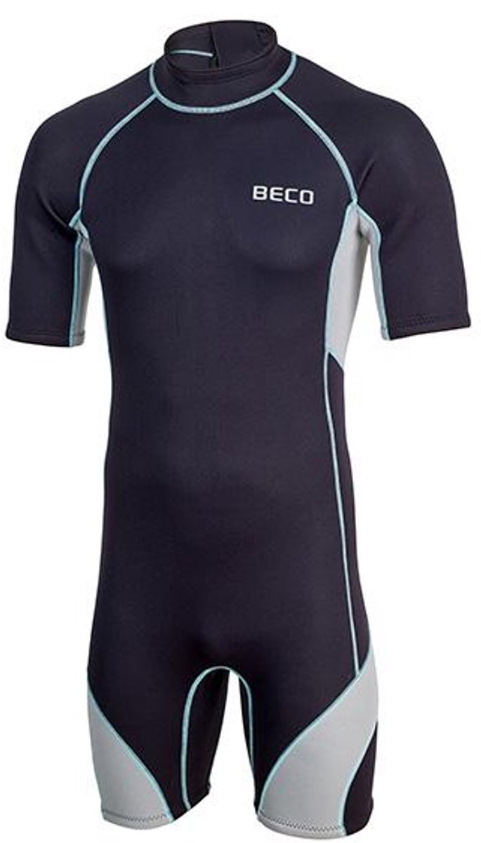 Beco Wetsuit Heren Shorty Naxos | Zwart/grijs 2XL - XXL