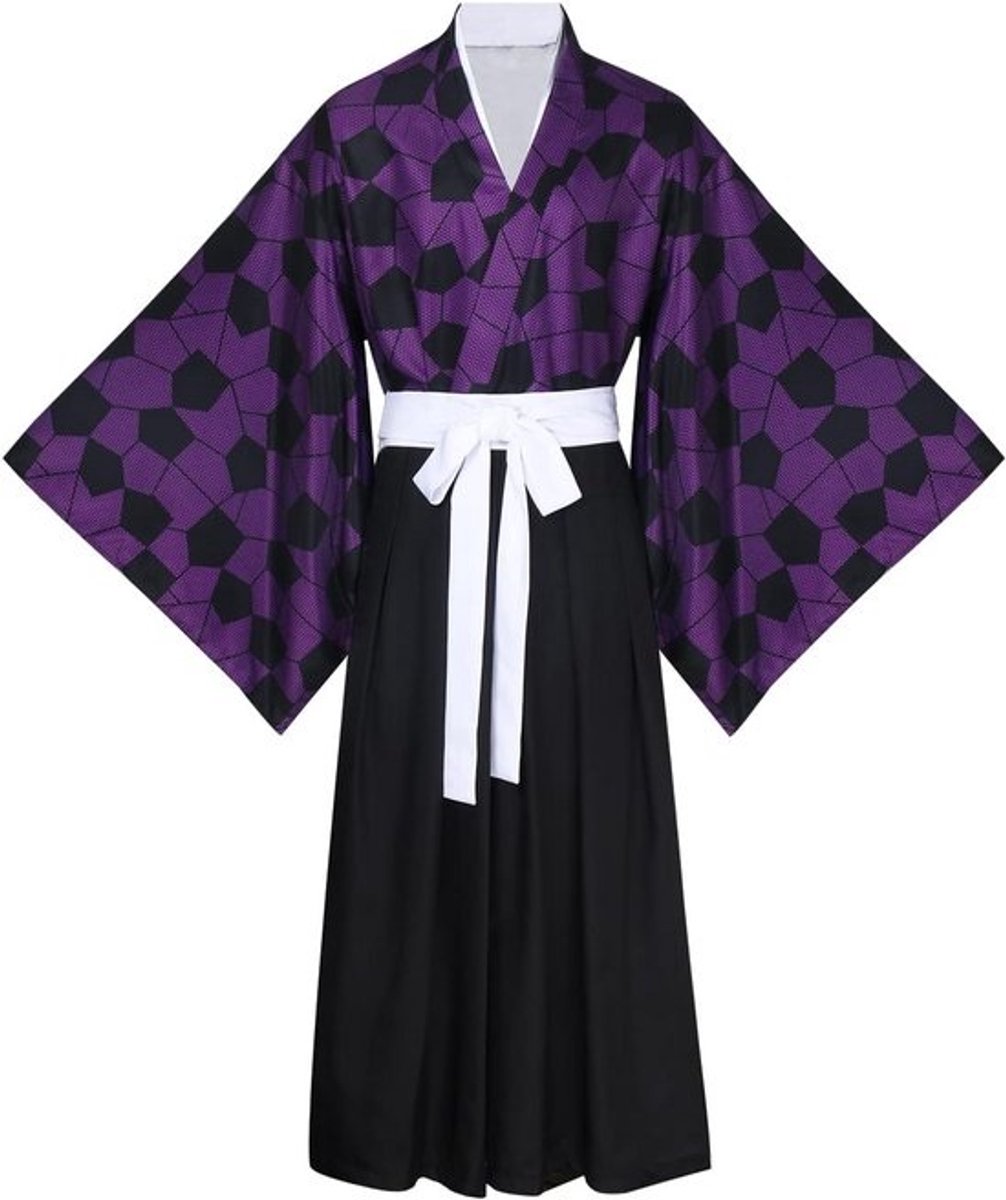 Anime Demon Cosplay Kostuum Kimono Volledige Set Outfit voor Volwassenen Mannen Halloween