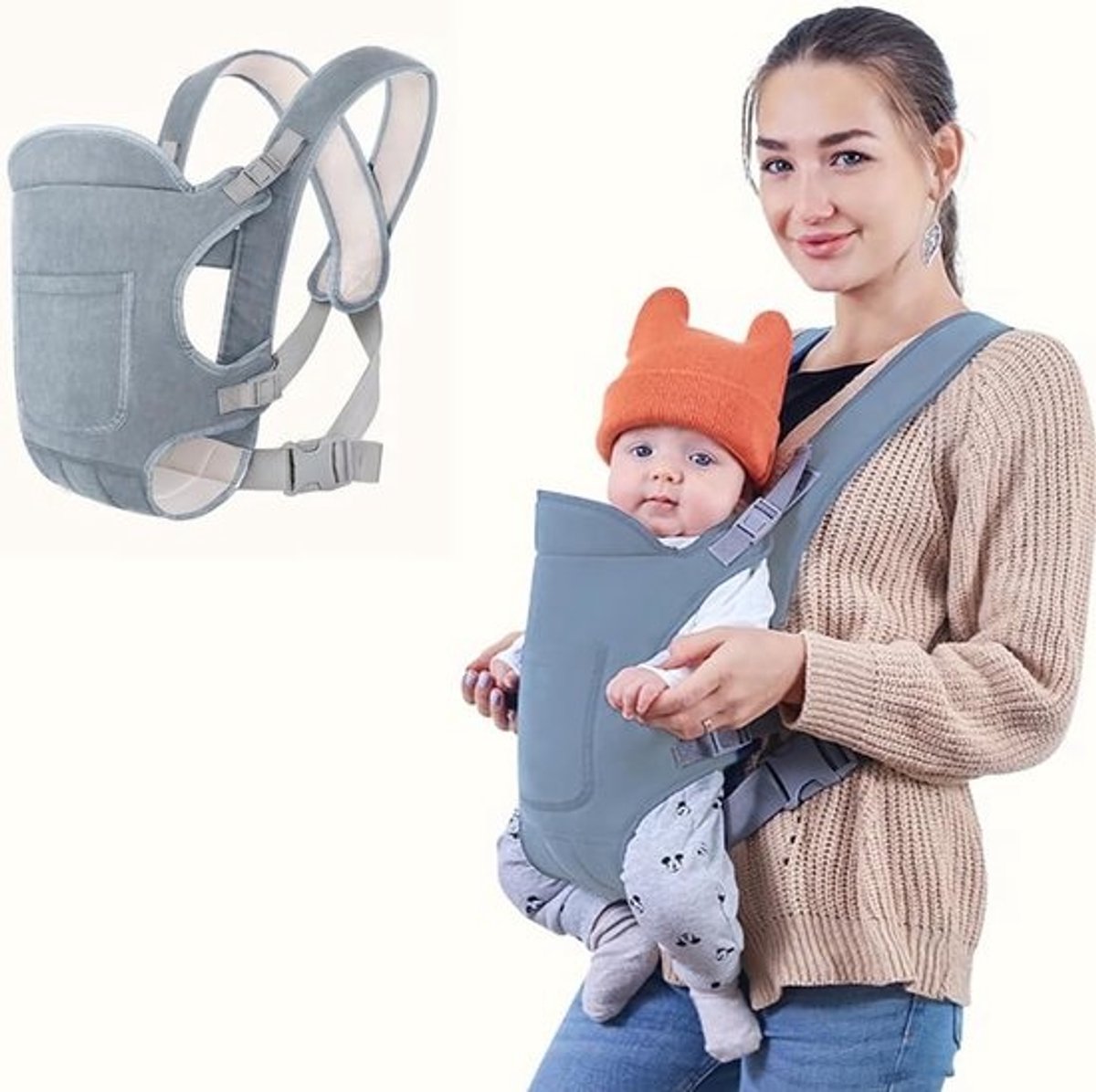 Verstelbare 4-in-1 Draagdoek voor Baby's en Dreumesen