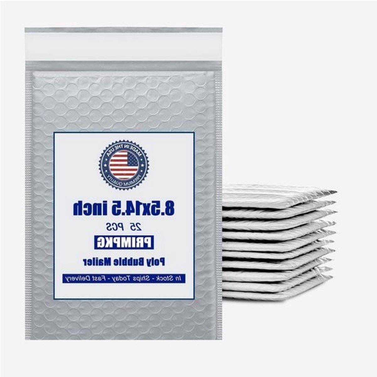 Gewatteerde Enveloppen - Verzend Enveloppen - Veilig Verzenden - Waterdicht Zelfverzegelend - 25 stuks 85x135 inch - Grijs