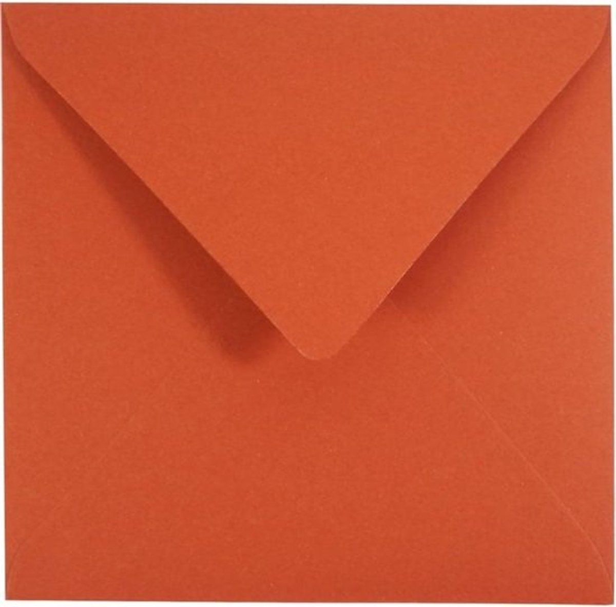 Vierkante Enveloppen - Gekleurde Enveloppen - Uitnodigingen Versturen - Gemaakt van Gerecycled Materiaal - 155x155mm - Baksteen Rood