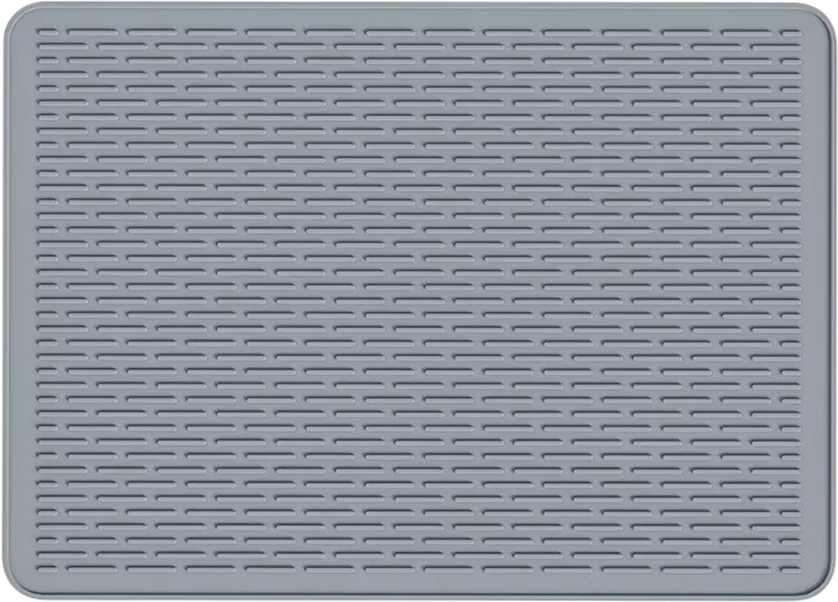 Kookplaat Beschermer Mat 76 x 53 cm – Siliconen Kookplaatbeschermer, Hittebestendige Antislip Afdekmat voor Kookplaat en Keuken - Grijs