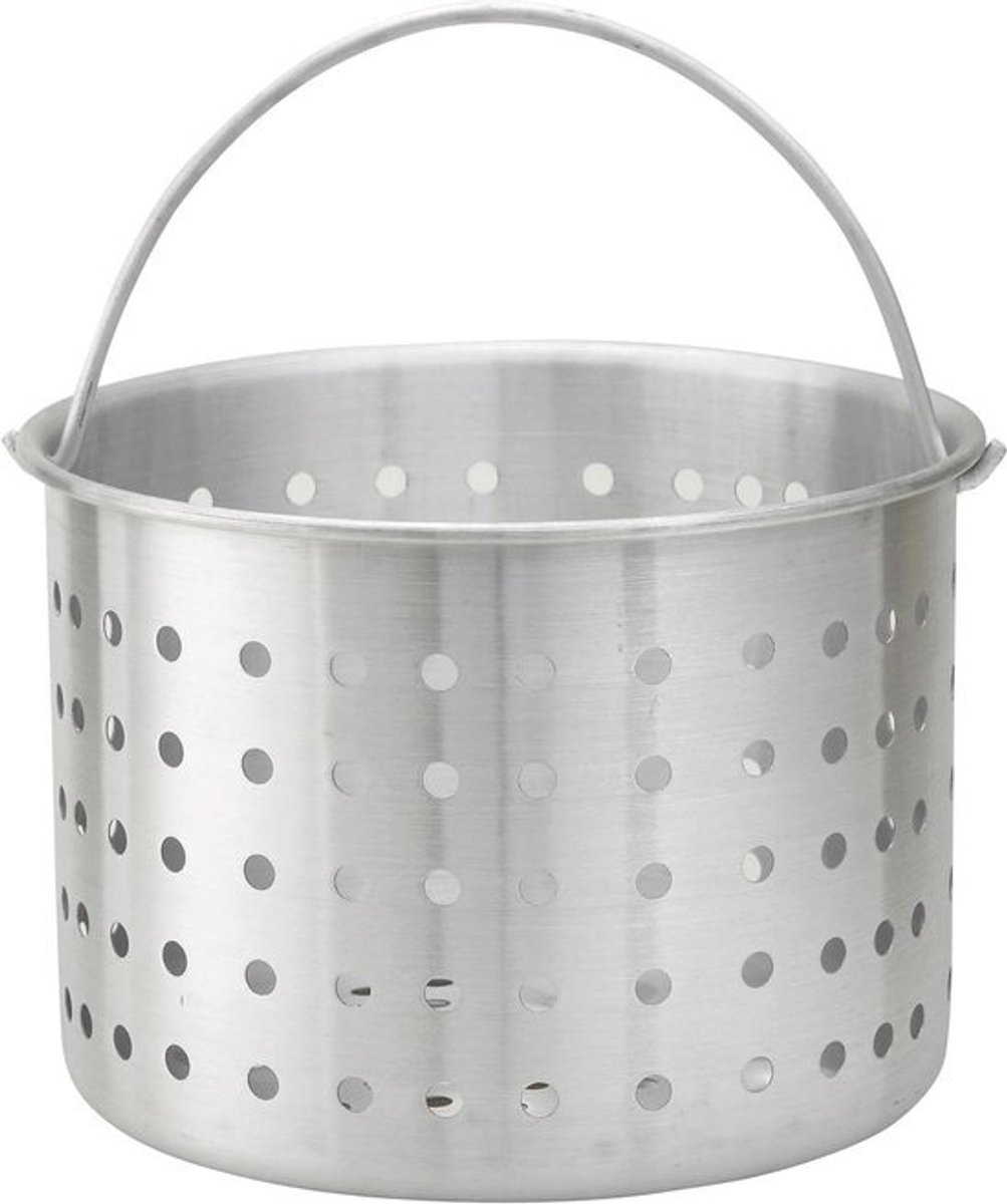 Aluminium Stoommand - Stoominzet - Gezond Koken - NSF Gecertificeerd - 20 kwart - Zilver