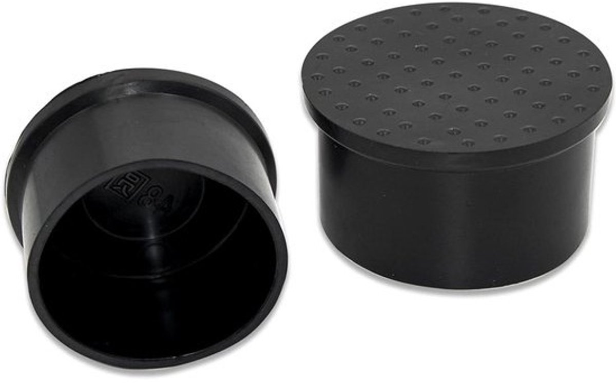 Stoel Beenkappen - Meubelhoes Voetjes - Vloer Beschermen - Anti-slip PVC - 48 mm - Zwart
