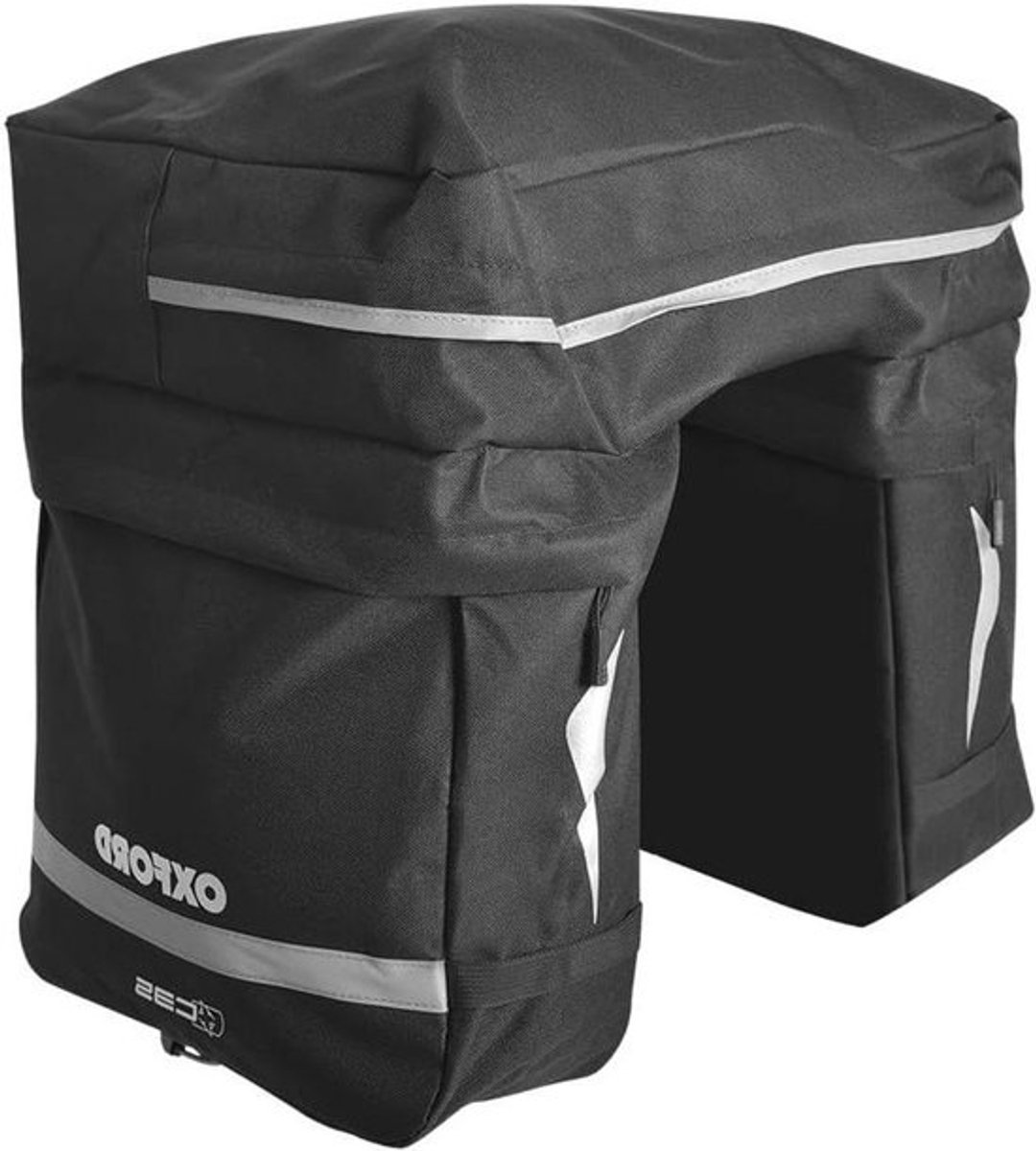 Bagagetas - Zijtas Fiets - Fietsen Boodschappen - Waterdicht Reflecterend - 30 Liter - Zwart
