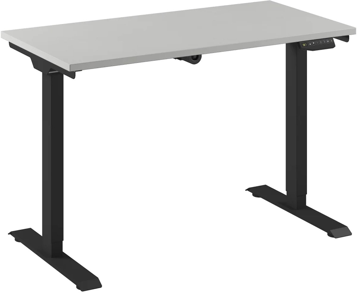 Bureau Adjust 1 Plus QA 120x60 Zwart/Wit