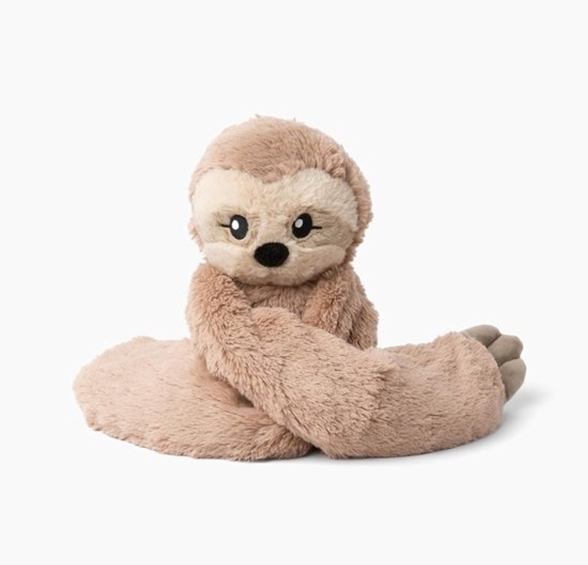 Gewogen Pluche Luiaard - Warm Knuffeldier - Ontspanning en Comfort - Magnetron en Vriesbaar - 1.1 kg - Sawyer de Luiaard