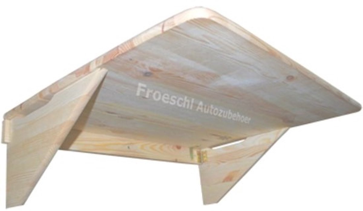 Houten Klaptafel - Wandtafel Balkon - Ruimtebesparend Werken - Inklapbaar en Verstelbaar - 70x545x175 cm - Onbehandeld Hout