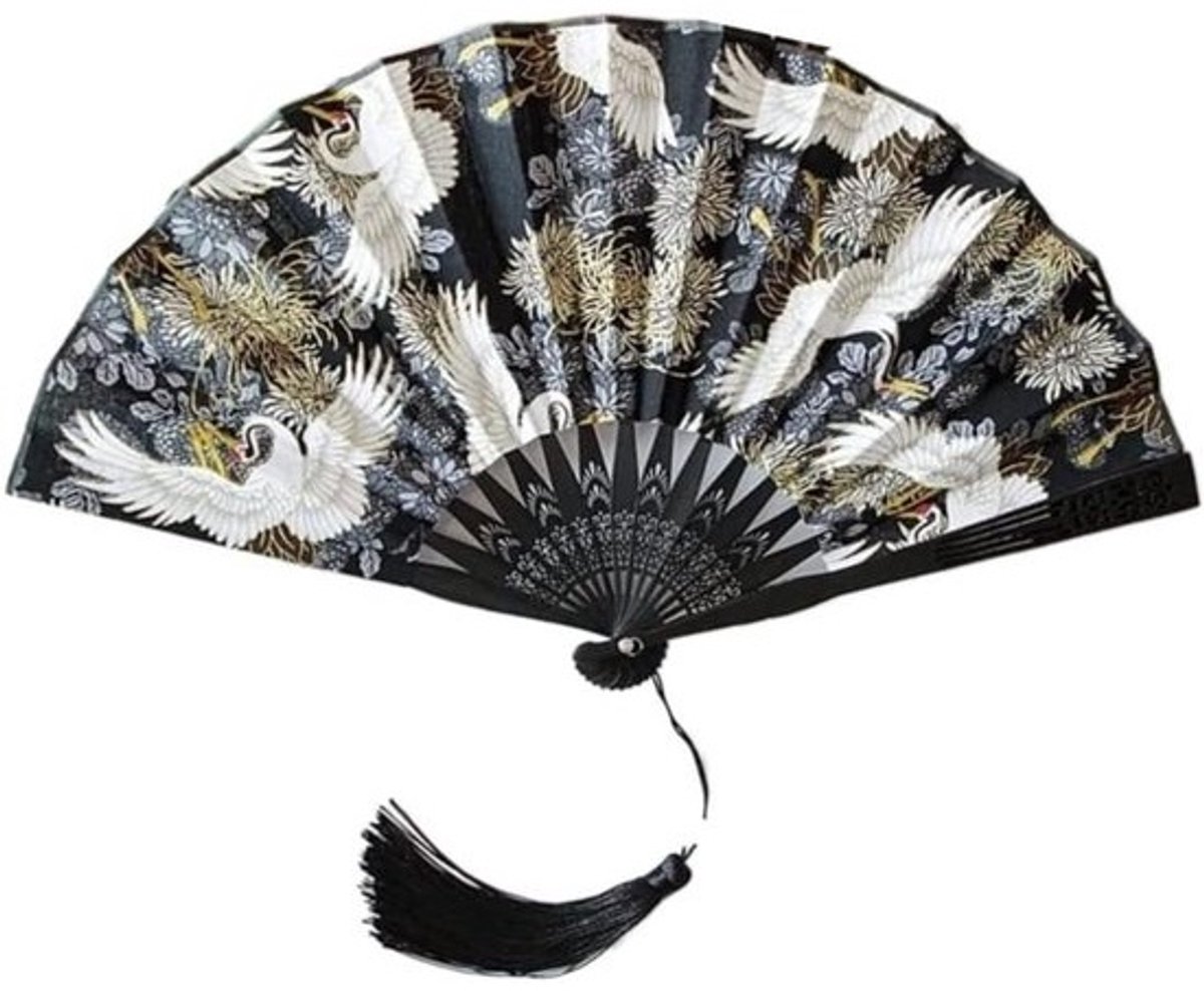 Japanse Kersenbloesem Waaiers - Vouwventilator Handwaaier - Feest Dans Decoratie - Traditioneel Ambacht Zijden Doek - 23cm Lengte