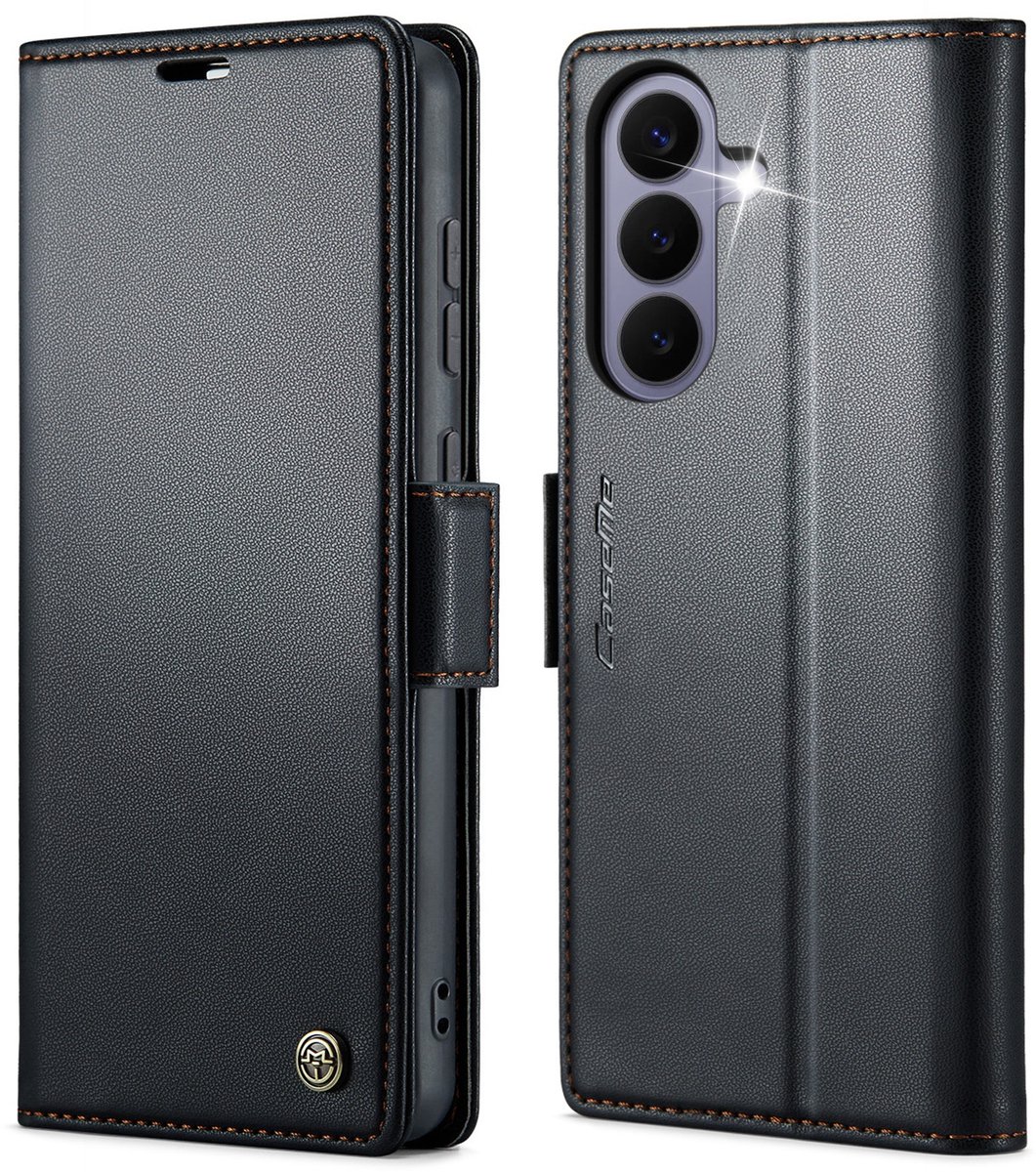 CaseMe Hoesje - Geschikt voor Samsung Galaxy S26 FE Hoesje - CaseMe 023 Wallet Book Case - Zwart