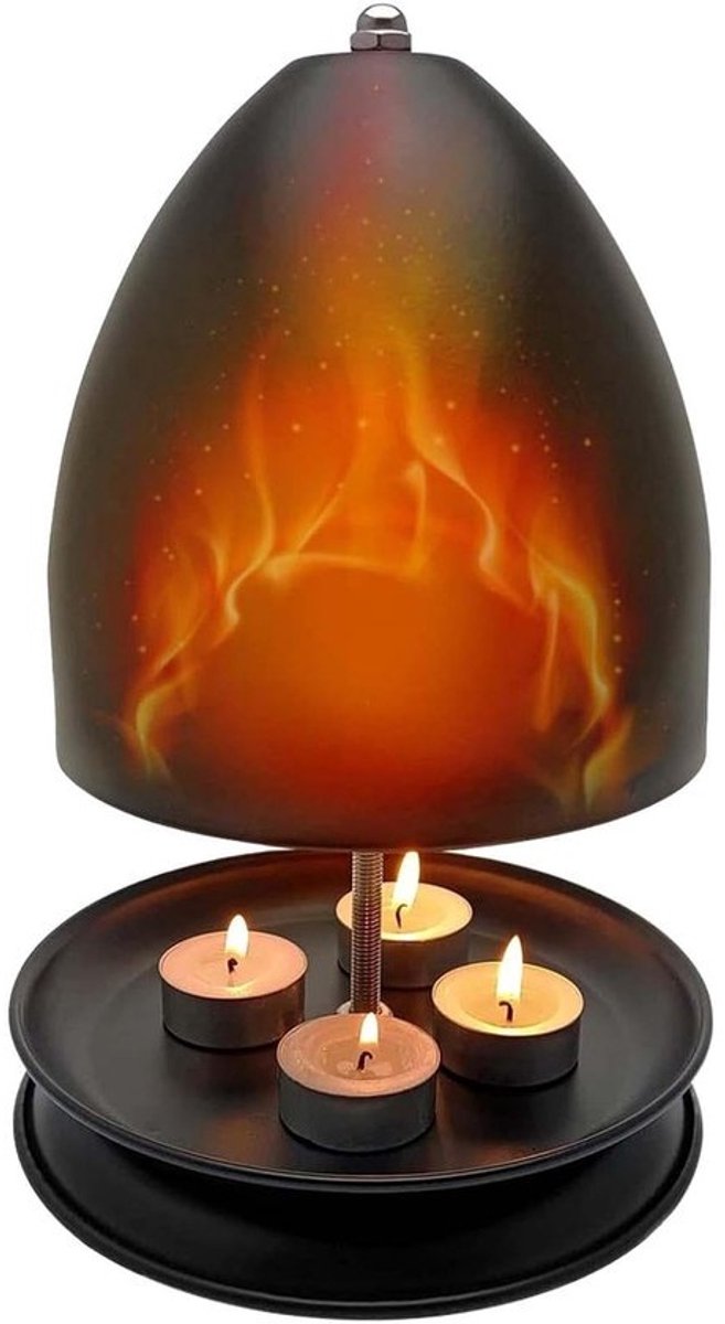 Theelicht Verwarming - Kaarsen Kachel - Snelle Warmte - Multifunctioneel Decor - 27x175 cm - Mat Zwart