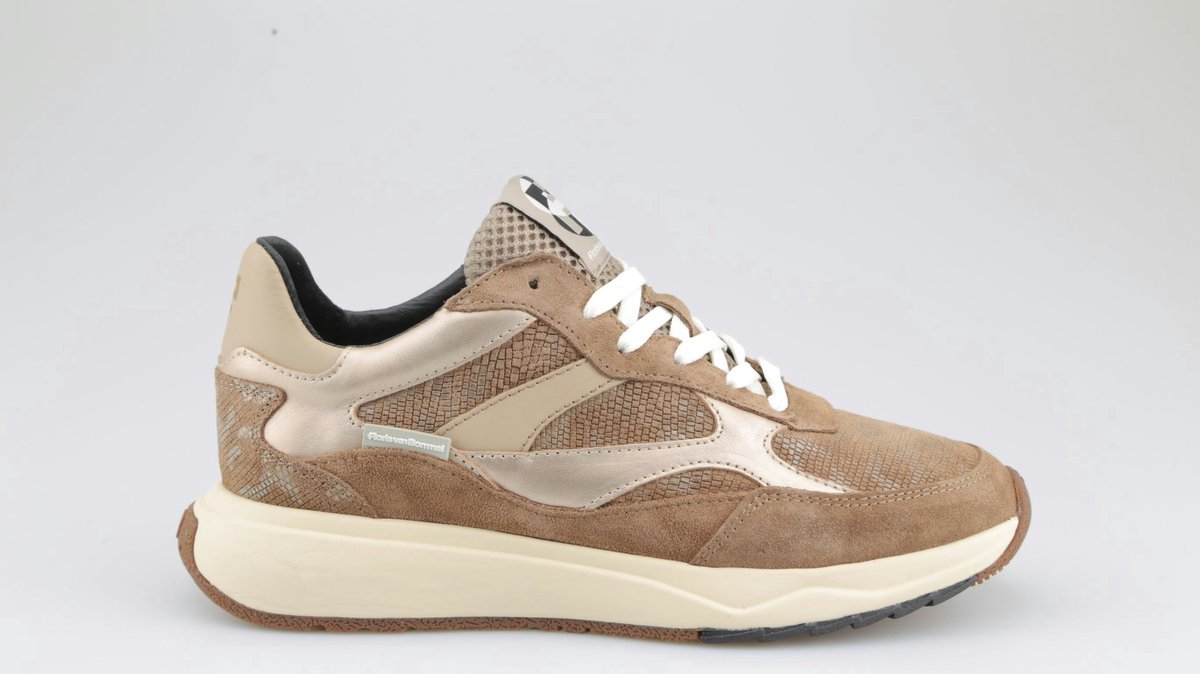 Floris van Bommel - Dames sneaker - Artikel Suvi 05.03 SFW-10162-34-02 - Taupe - Maat 41