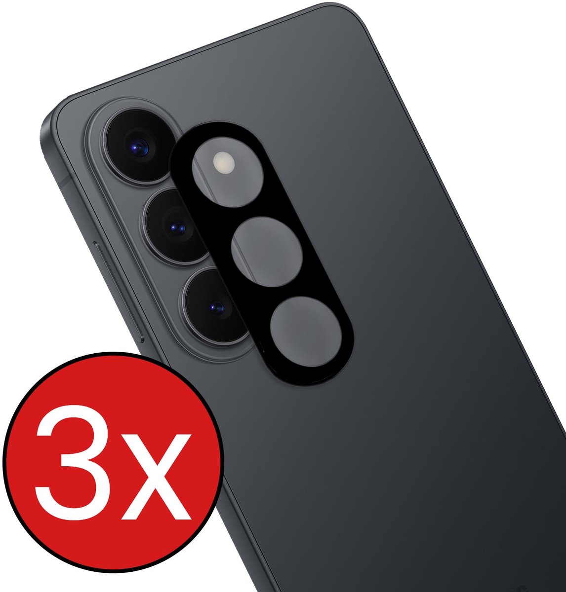 Camera Lens Protector - 3 Stuks - Geschikt voor Samsung Galaxy S26 FE - Camera Screenprotector - Beschermglas - Gehard Glas - Tempered Glass - Screen Protector