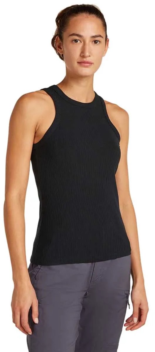 Icebreaker Merino Rib Lotus Mouwloos Basislaag Zwart XL Vrouw