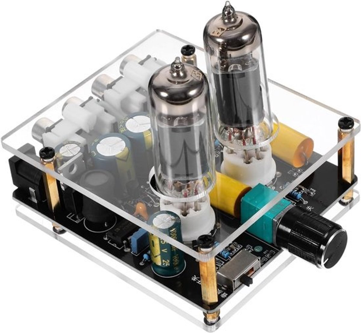 Buizenversterker - Voorversterker - Thuisbioscoop Audio - Verbeterde Geluidskwaliteit - 7.5 x 11 x 3.2 cm