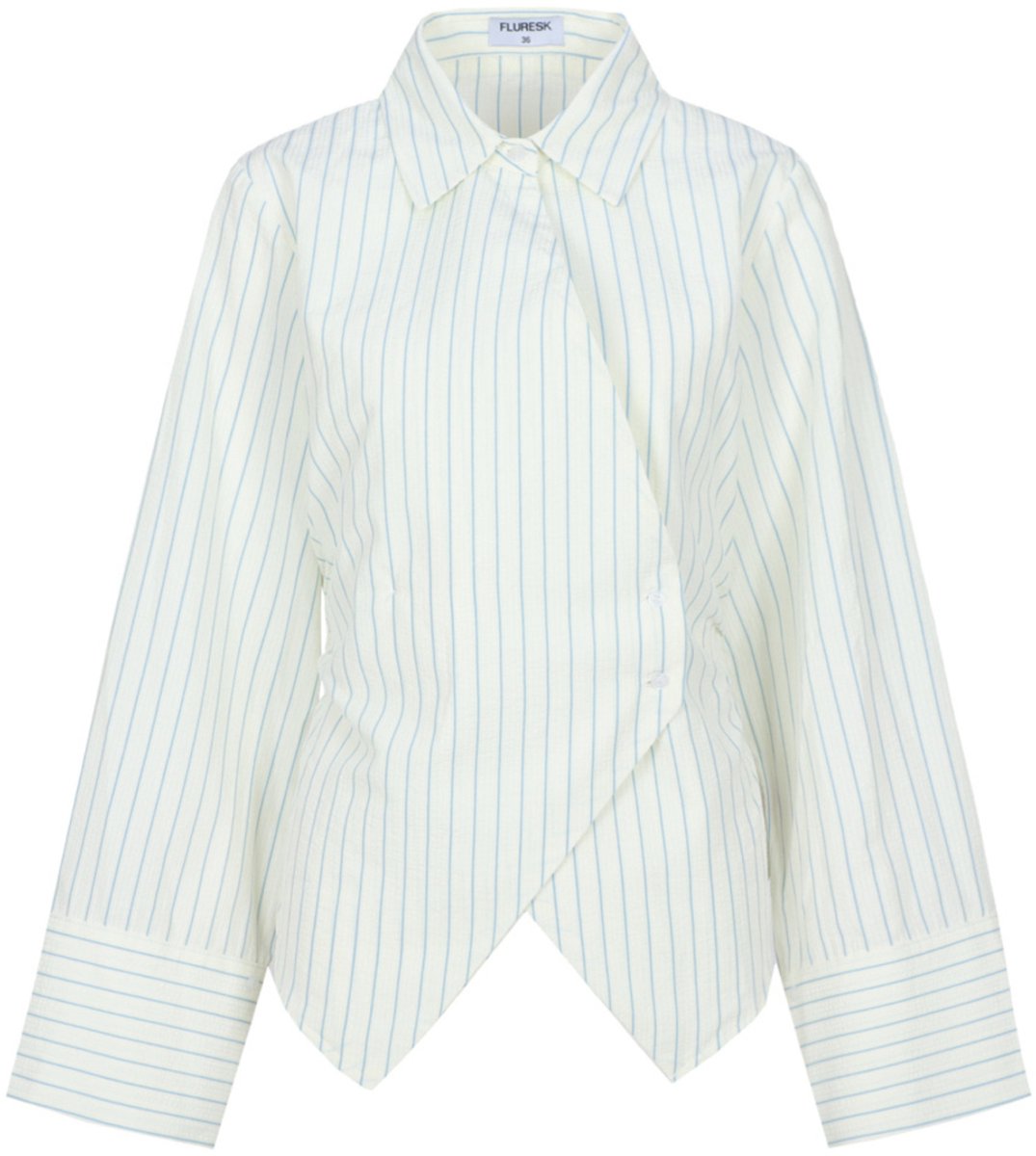 Fluresk Blouse Gina Blouse 26nqf16 103653 Vanilla/celestial Blue Dames Maat - W34