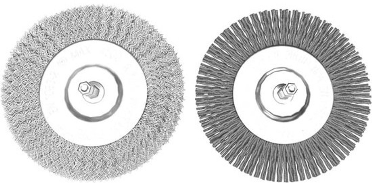 Set vervangingsborstels voor voegenborstel - Nylon en metaal