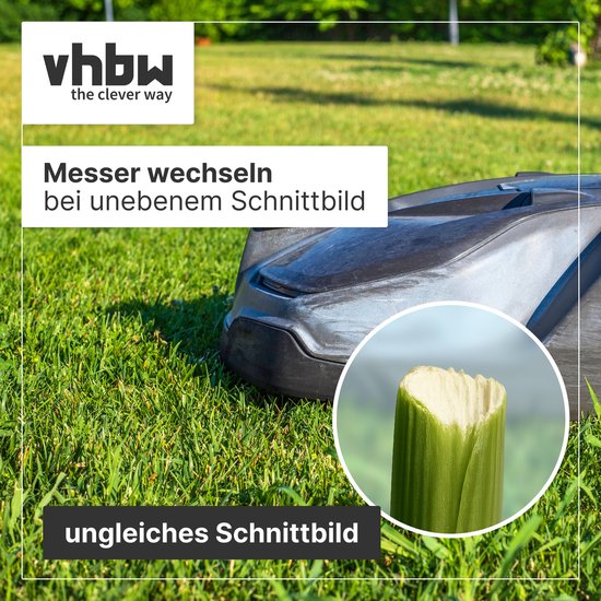 vhbw 20x reservemessen, compatibel met Gardena AccuCut 2417-20, 2417, 400Li 8840, 400Li 8840-20, 450Li 8841 grastrimmer - vervangingsmesje rood, kunststof van VHBW — afbeelding 3
