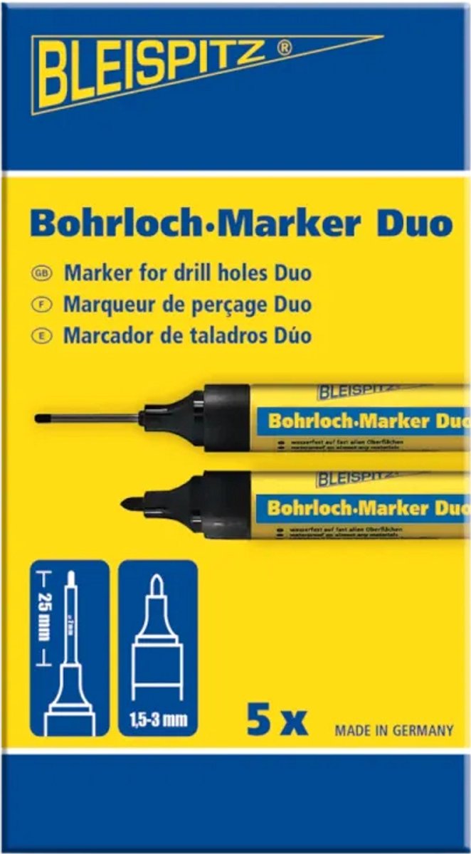 Bleispitz - Boorgat marker duo 5x
