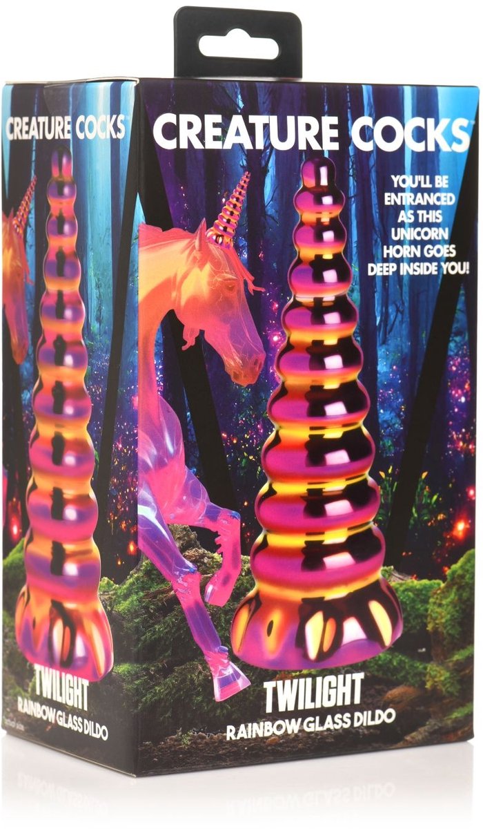Creature Cocks - Twilight Regenboog Glazen Dildo