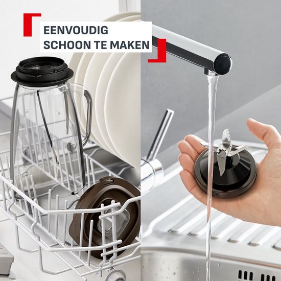Tefal Blendforce 3 BL5959 - Blender - Glazen Kan - 2 snelheden en pulsefunctie - 1,25 L van Tefal — afbeelding 3