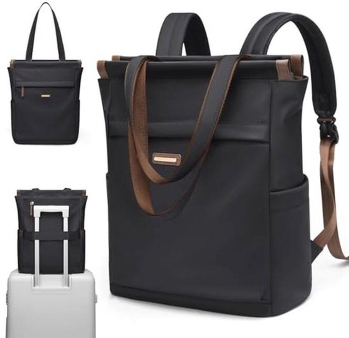 Omvormbare Laptoprugzak voor Dames - Casual Rugtas voor Werk, Universiteit en Reizen