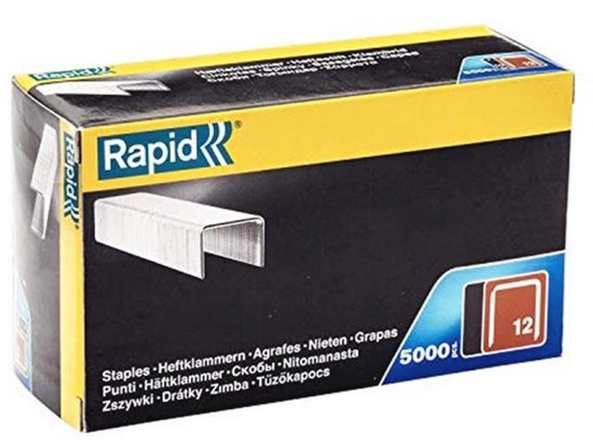 Staples voor Tacker Type 12 - 8mm, 5.000 Stuks, Plat Draad voor Meubelbekleding