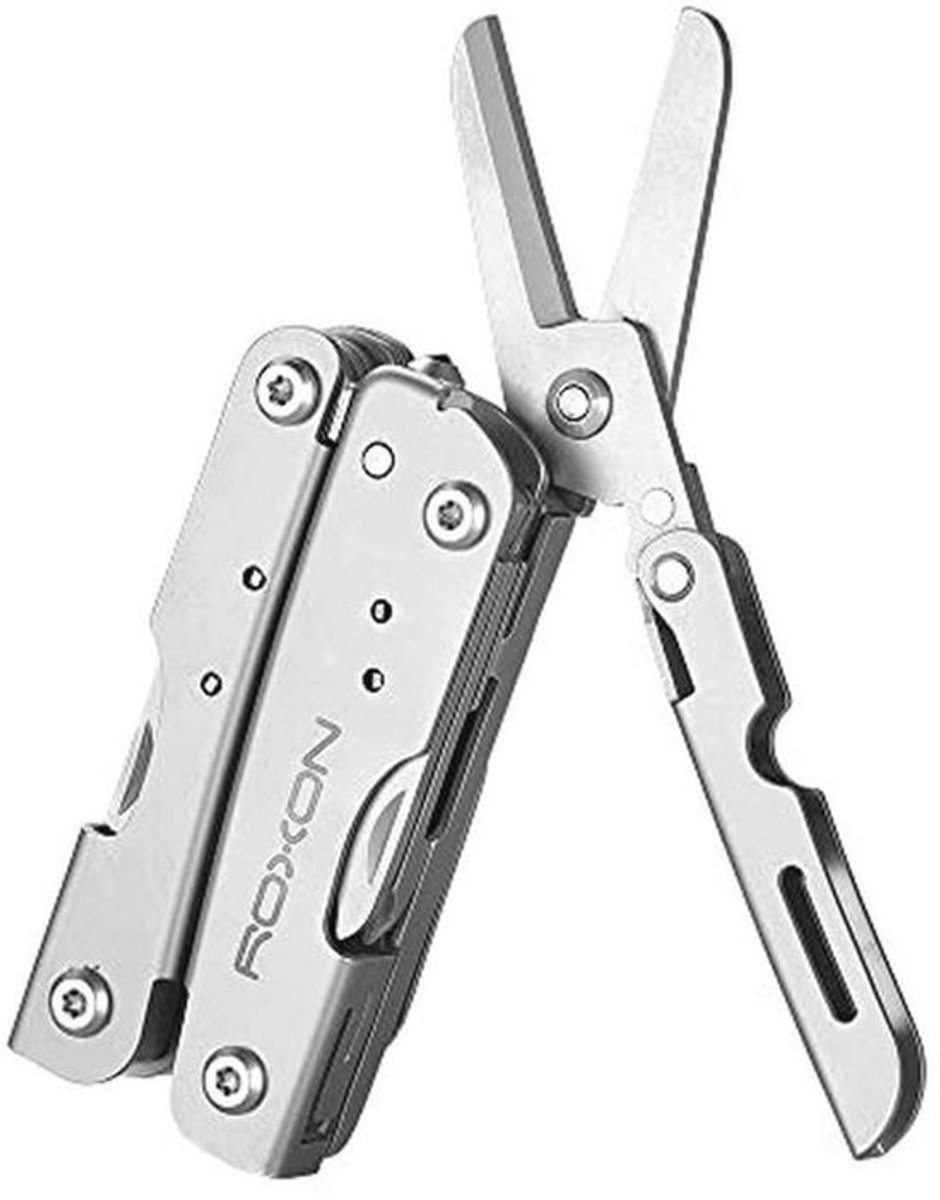 Kleine en lichtgewicht 14-in-1 mini multitool met inklapbare schaar