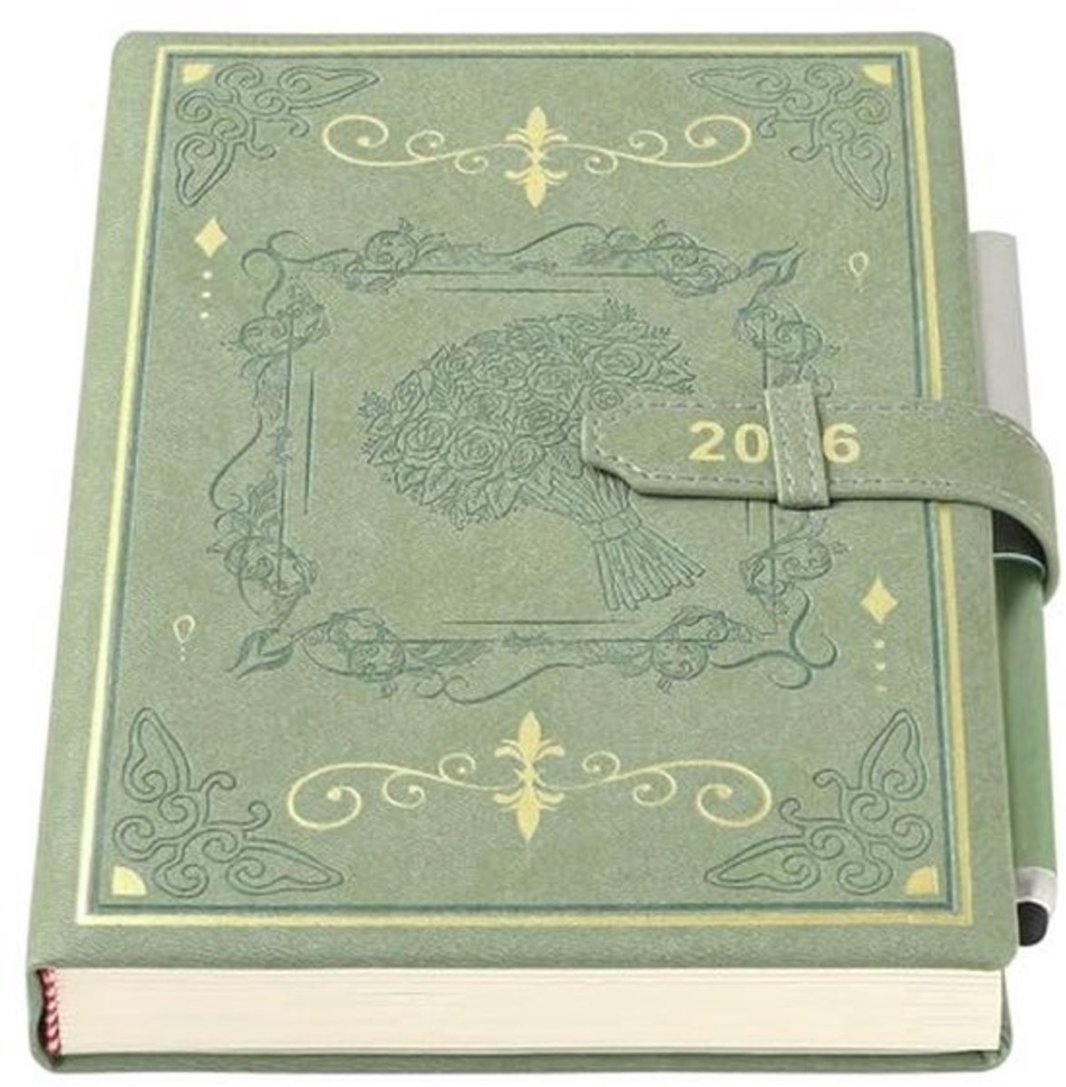 Academische Agenda 2025-2026 A5 met 1 Dag per Pagina - Elegante Hoes en Pen - Perfect voor Werk, School en Reizen